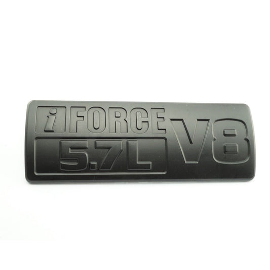 2007-2018 Toyota Tundra 3D Metal iForce 5.7 V8 Matt Black Emblem Badge  6.75" x 2.25"