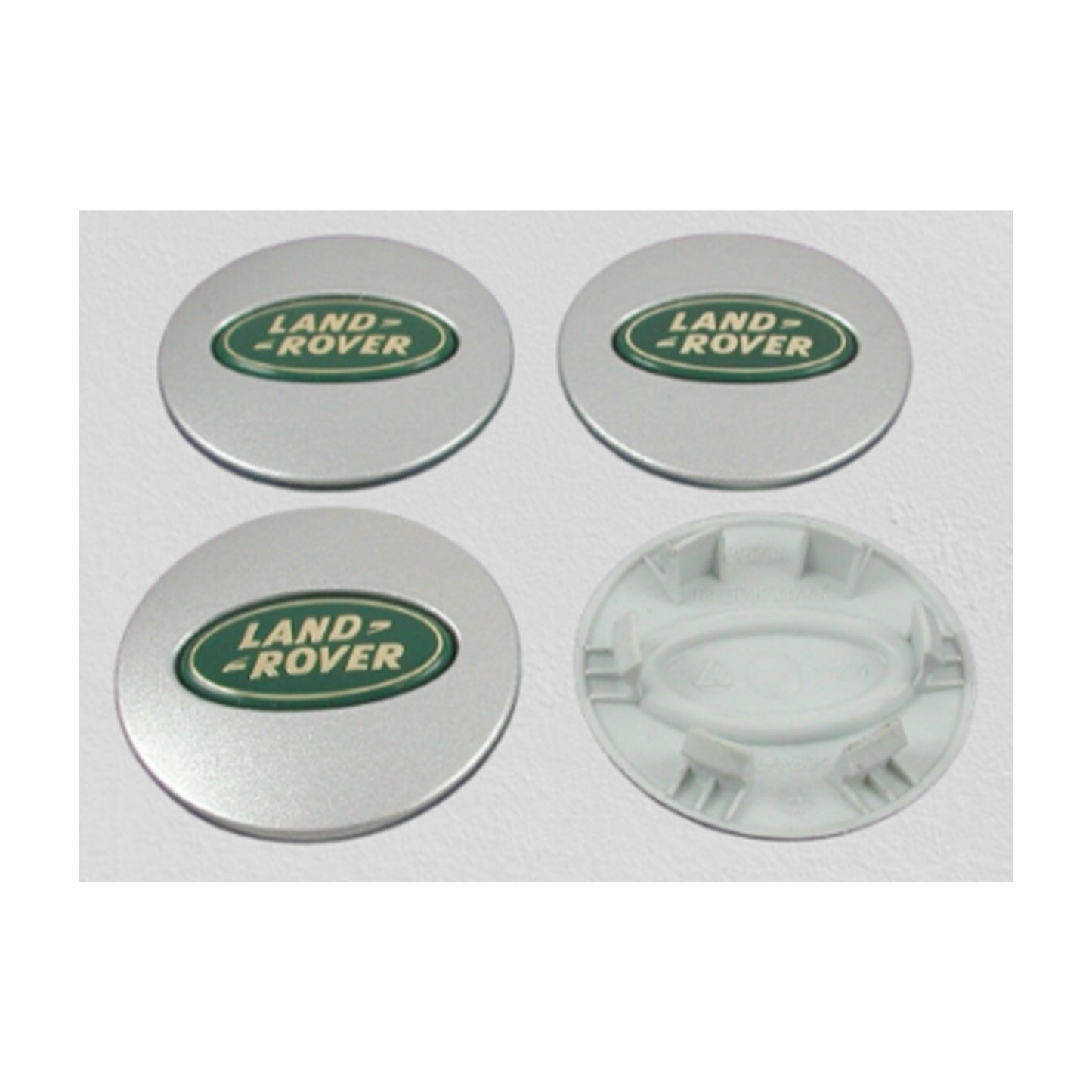 Land Rover Oem Center Caps Discovery Lr3 Range Green W Gold Letters Set Of 4