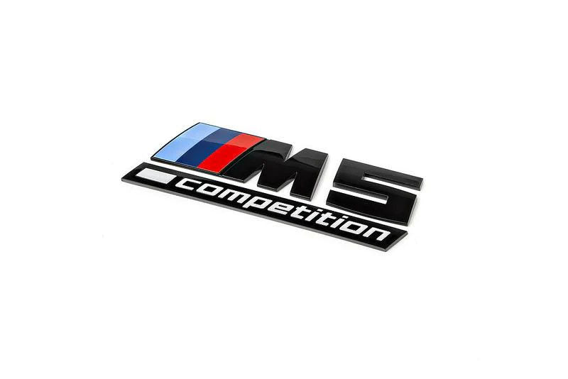 BMW M5 Competition Black Emblem. Black BMW M5 Trunk Badge