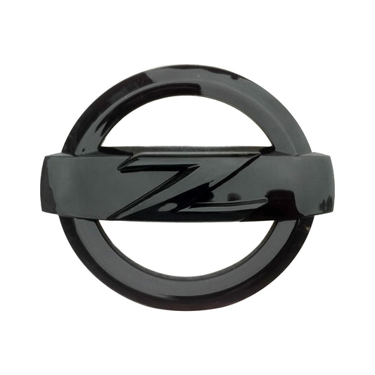 Nissan 2x 370z High Gloss Black Front + Rear Z Logo Emblem Badge 370 Z Fairlady Bodykit Matte Black