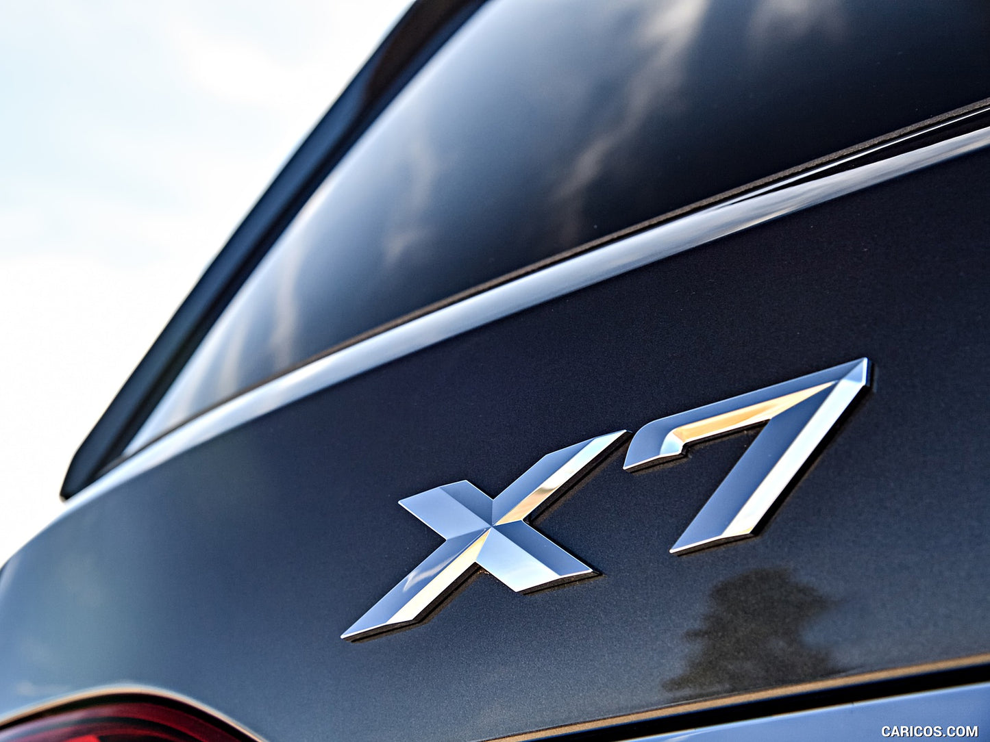 BMW Genuine G07 X7 Cerium Gray Trunk Emblem "X7" Lettering Decal Badge NEW