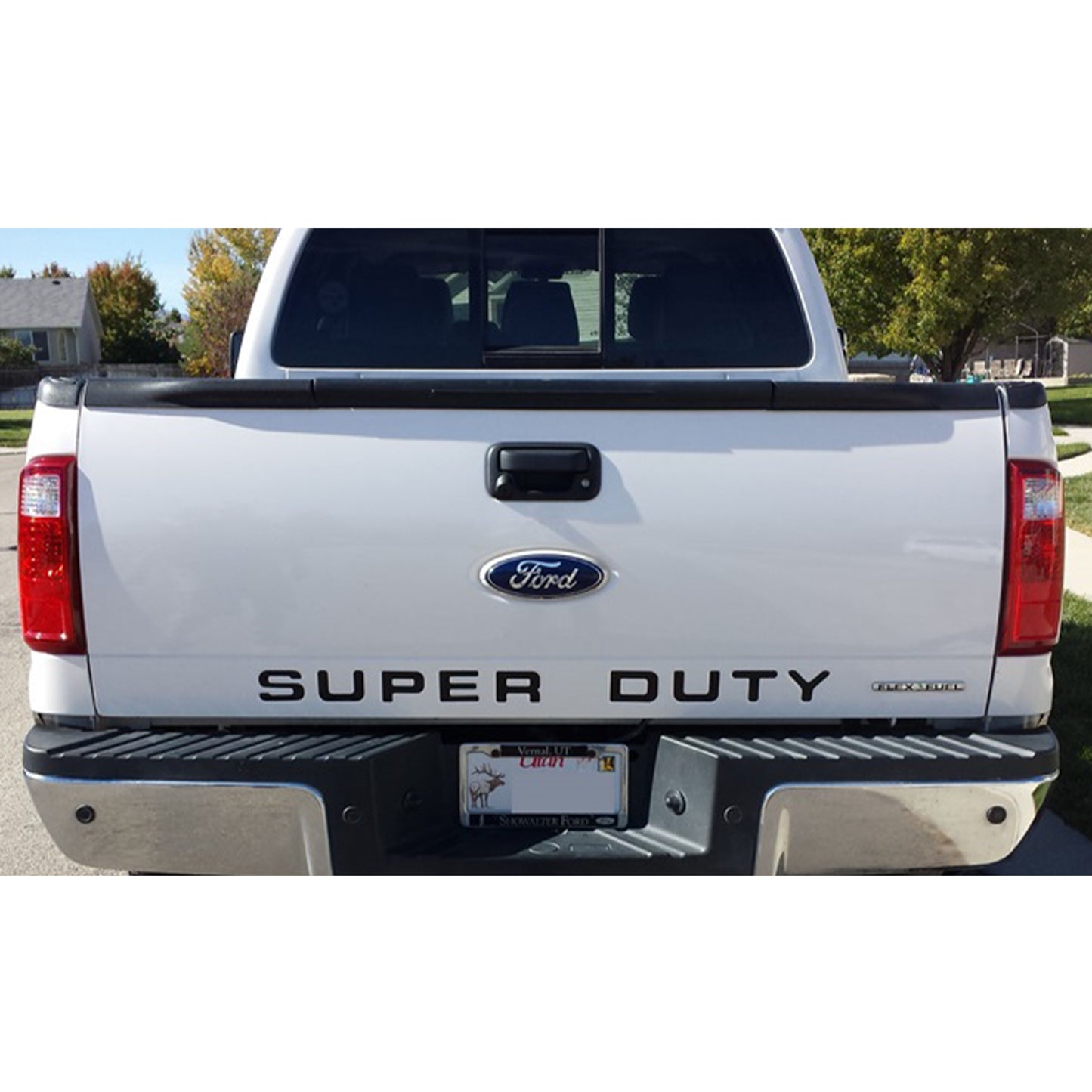 2017-2020 Ford Super Duty Tailgate Letters Black Platinum Emblem Badge