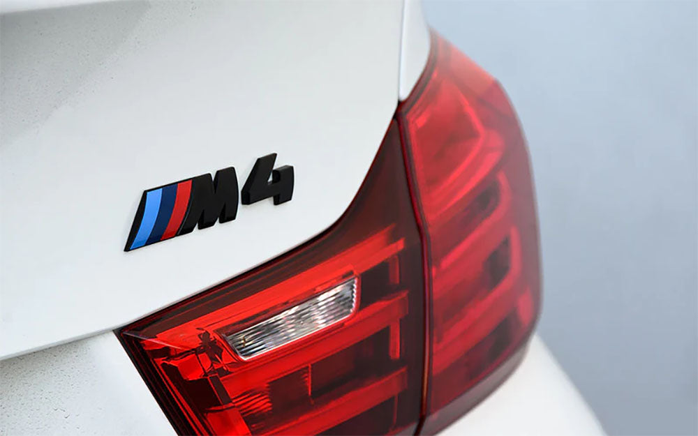 BMW X4M Emblem Sticker Badges Logo Matte Black