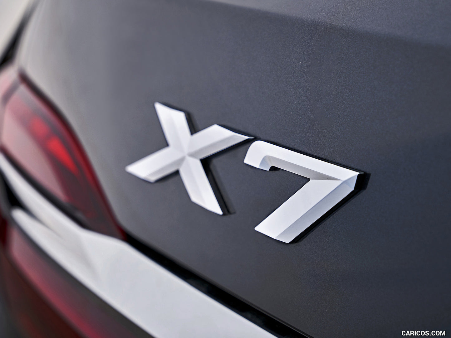 BMW Genuine G07 X7 Cerium Gray Trunk Emblem "X7" Lettering Decal Badge NEW