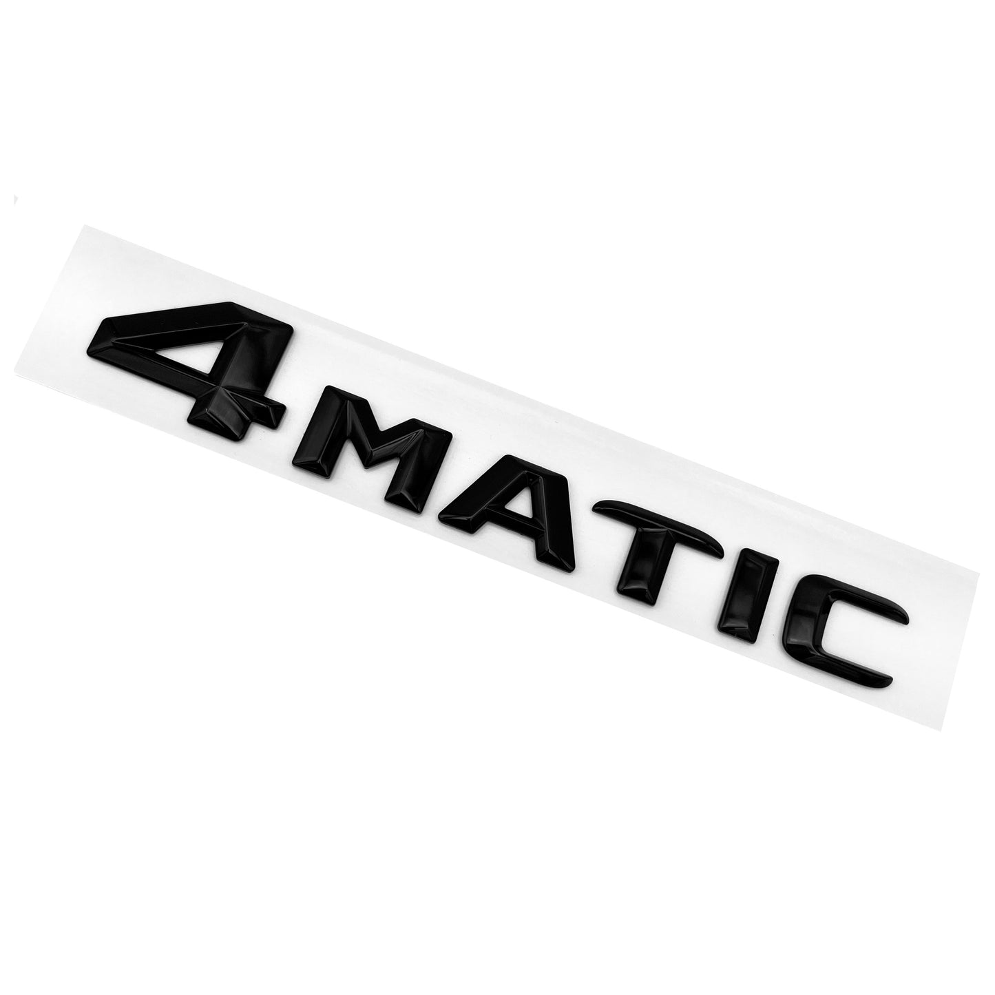 Mercedes Benz 4Matic Trunk Emblem Gloss Black 3D Tailgate Lid OEM Logo Badge AMG New Style Mod