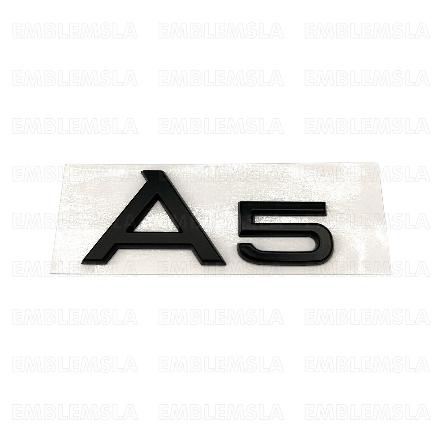 Audi A5 Matte Black Emblem 3D Rear Trunk Lid Badge OEM S Line Logo Nameplate