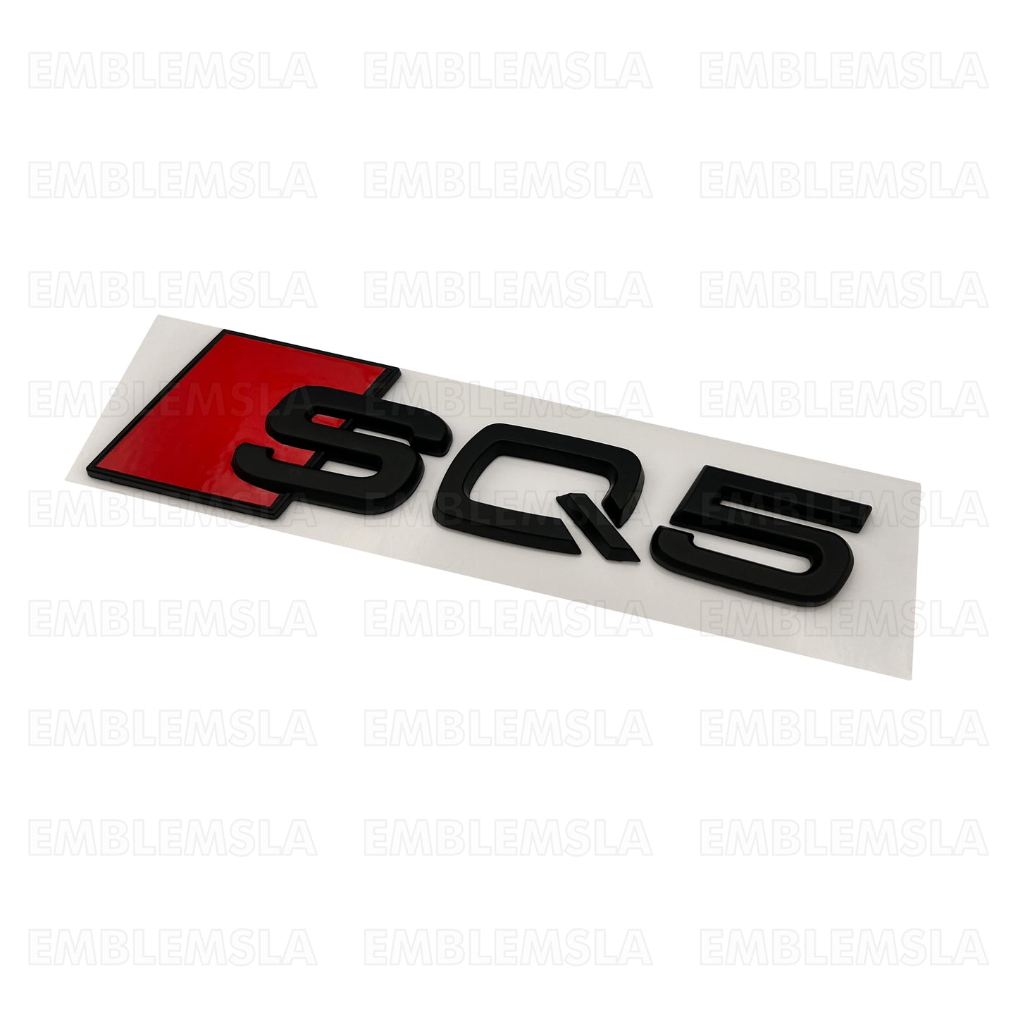 Audi SQ5 Matte Black Emblem 3D Badge Rear Trunk Tailgate for Audi S Line Logo Q5