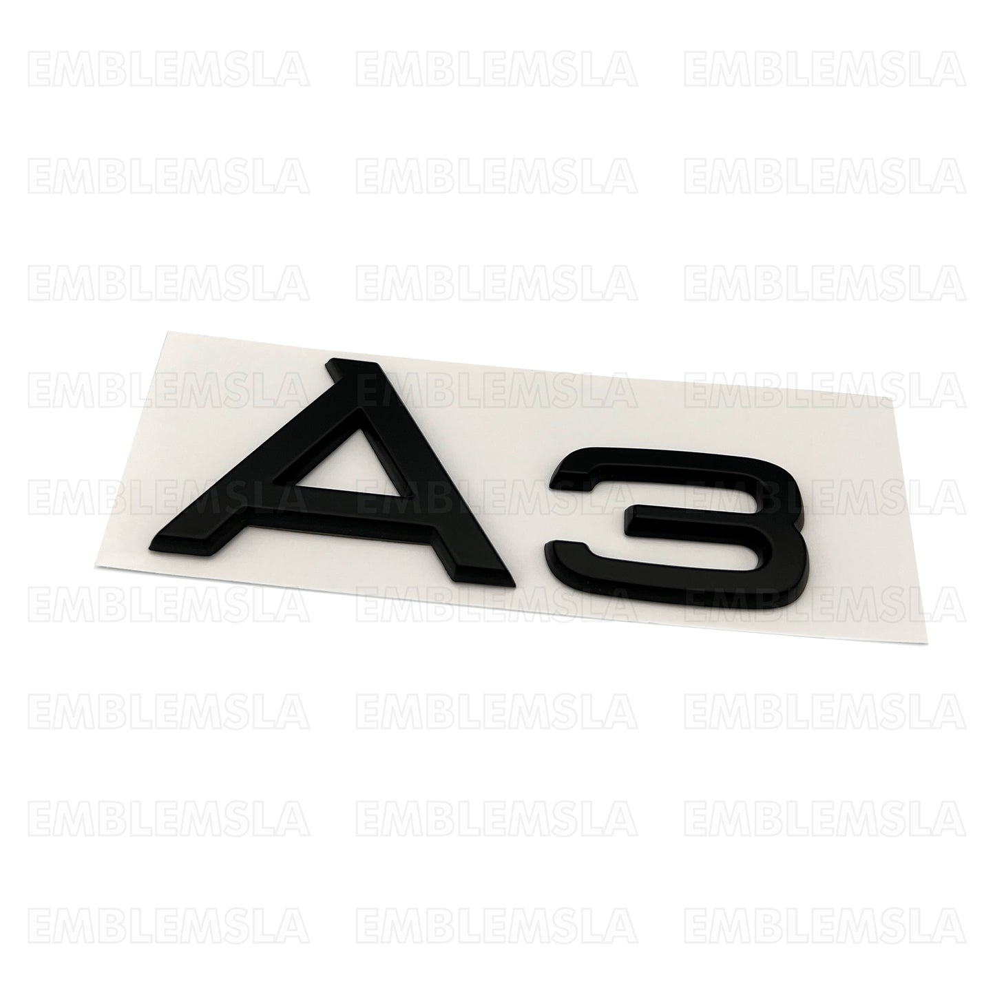 Audi A3 Matte Black Emblem Rear Trunk Lid 3D Badge for S Line Logo Nameplate