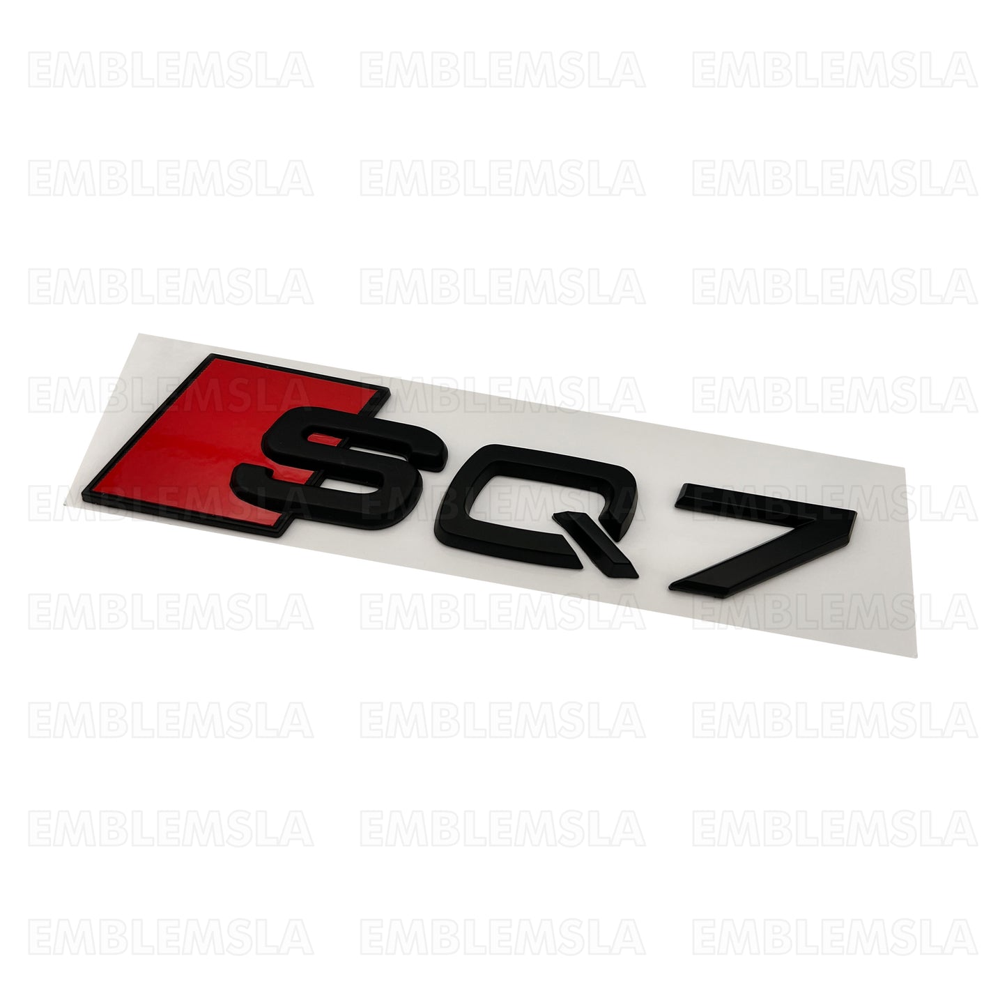 Audi SQ7 Matte Black Emblem 3D Trunk Logo Badge Rear Tailgate OEM Nameplate Q7