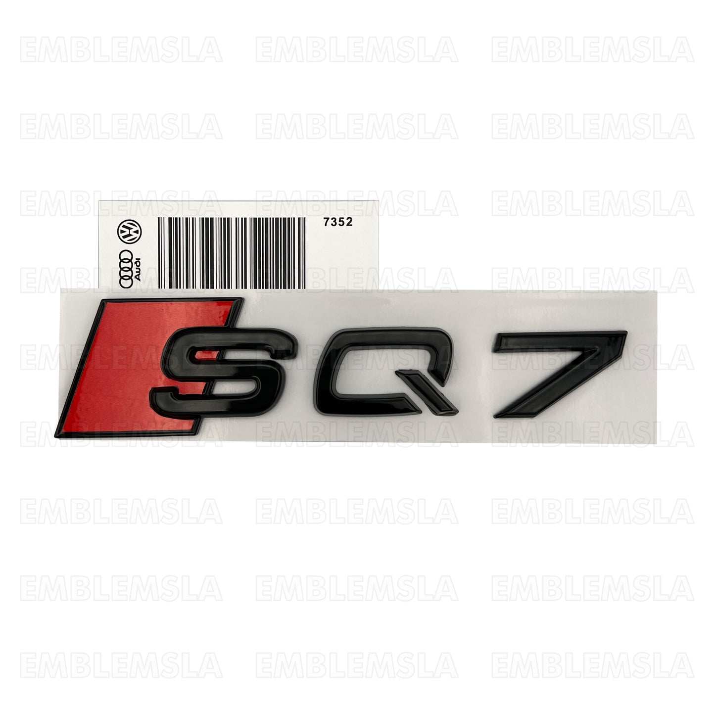 Audi SQ7 Gloss Black Emblem 3D Trunk Logo Badge Rear Tailgate Lid Nameplate Q7