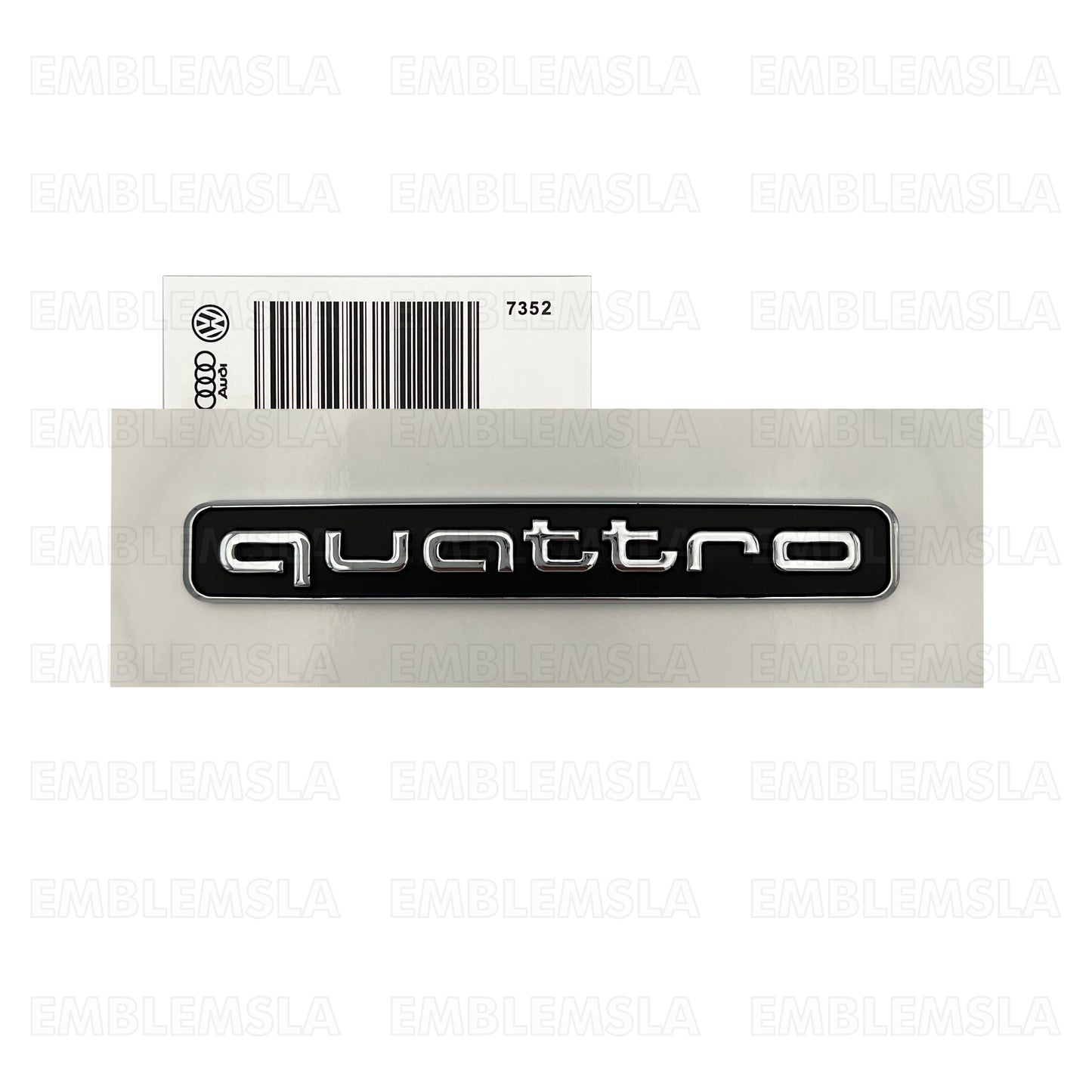 Audi A4 Quattro Emblem Front Grill Black Chrome S4 B9 Grille Badge 2019 +