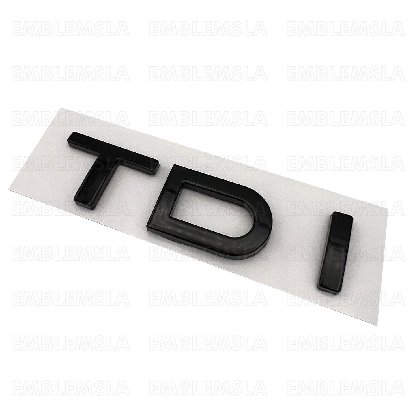 Audi TDI Gloss Black Emblem 3D Rear Trunk Lid Badge OEM S Line A3 A5 A5 A6 A7 Q5