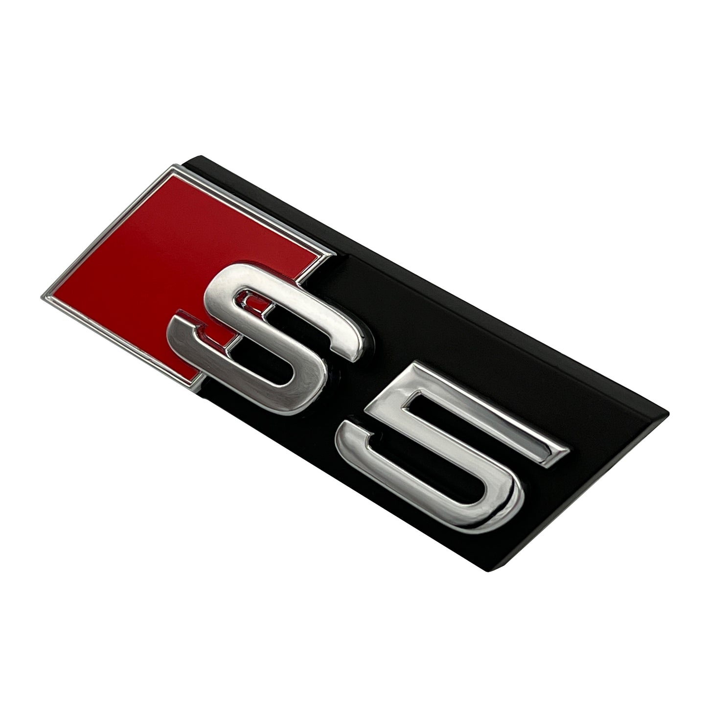 Audi S5 Front Grill Emblem Chrome fit A5 S5 Hood Grille Badge Nameplate OE Spec