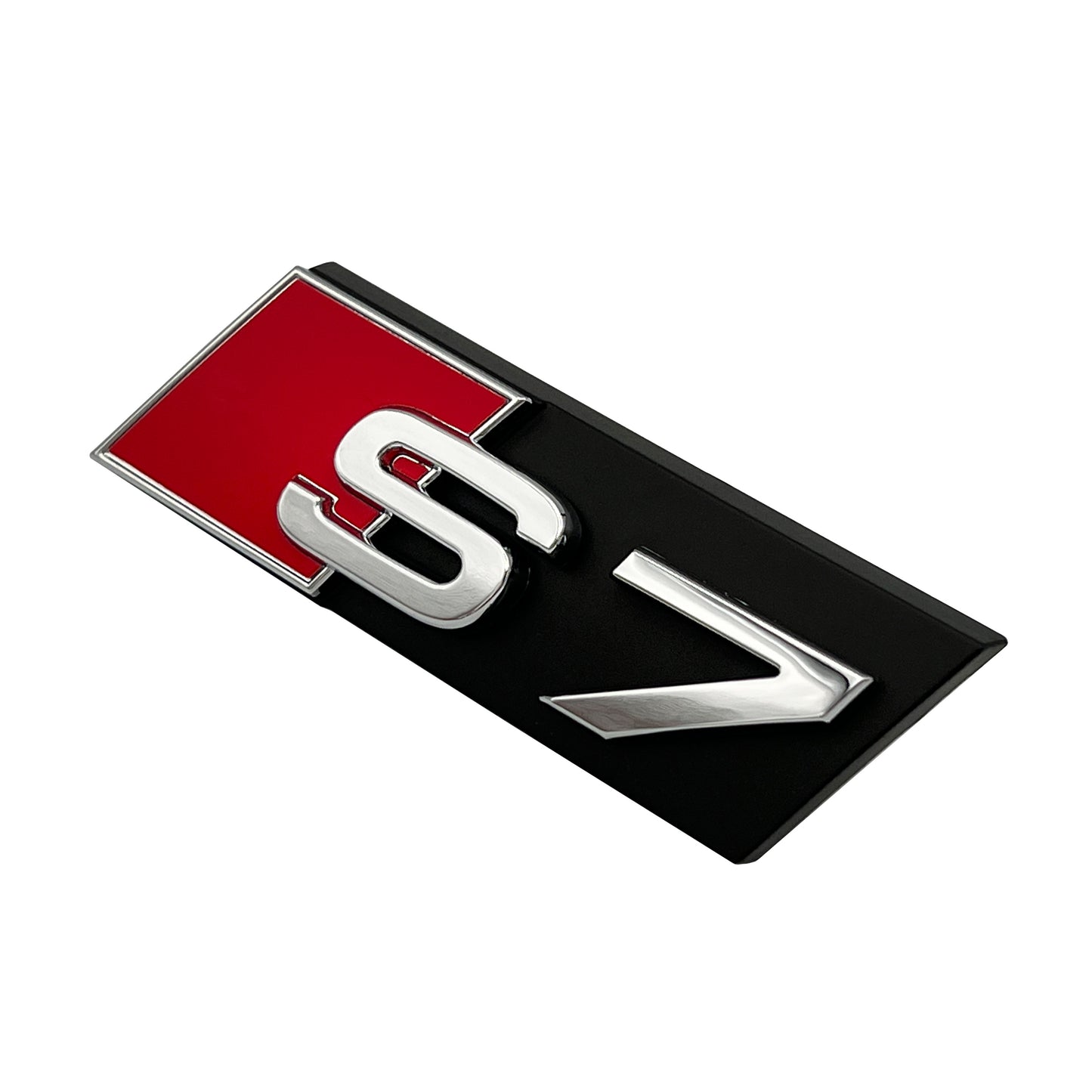 Audi S7 Front Grill Emblem Chrome fit A7 S7 Hood Grille Badge Nameplate