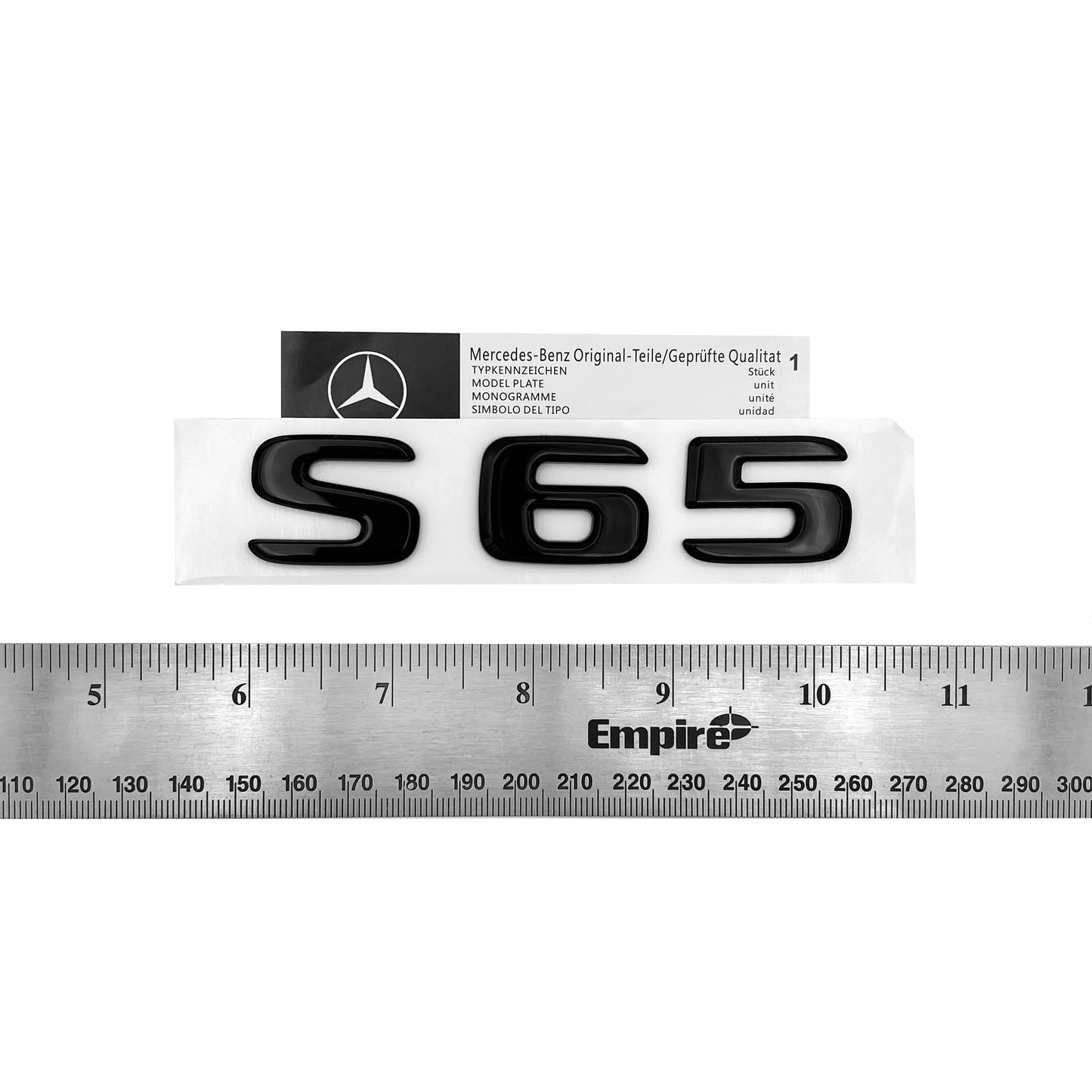 2017+ Mercedes Benz S65 S 65 OE AMG Letter Emblem Gloss Black Trunk Rear Badge