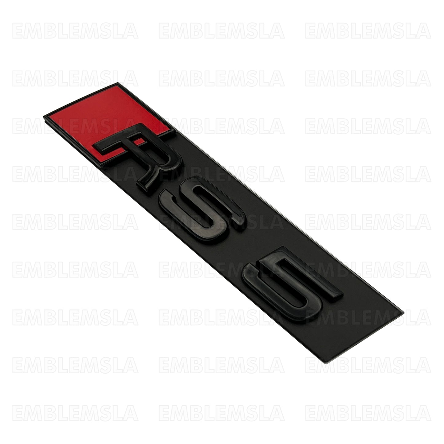 Audi RS5 Front Grill Emblem Gloss Black for RS5 A S5 Hood Grille Badge Nameplate