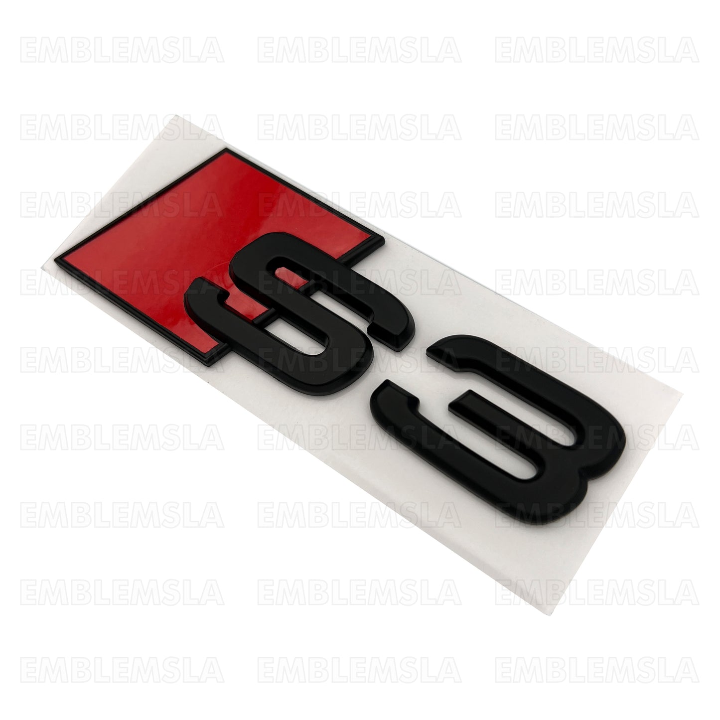 Audi S3 Matte Black Emblem 3D Badge Rear Trunk Lid for S Line Logo Nameplate