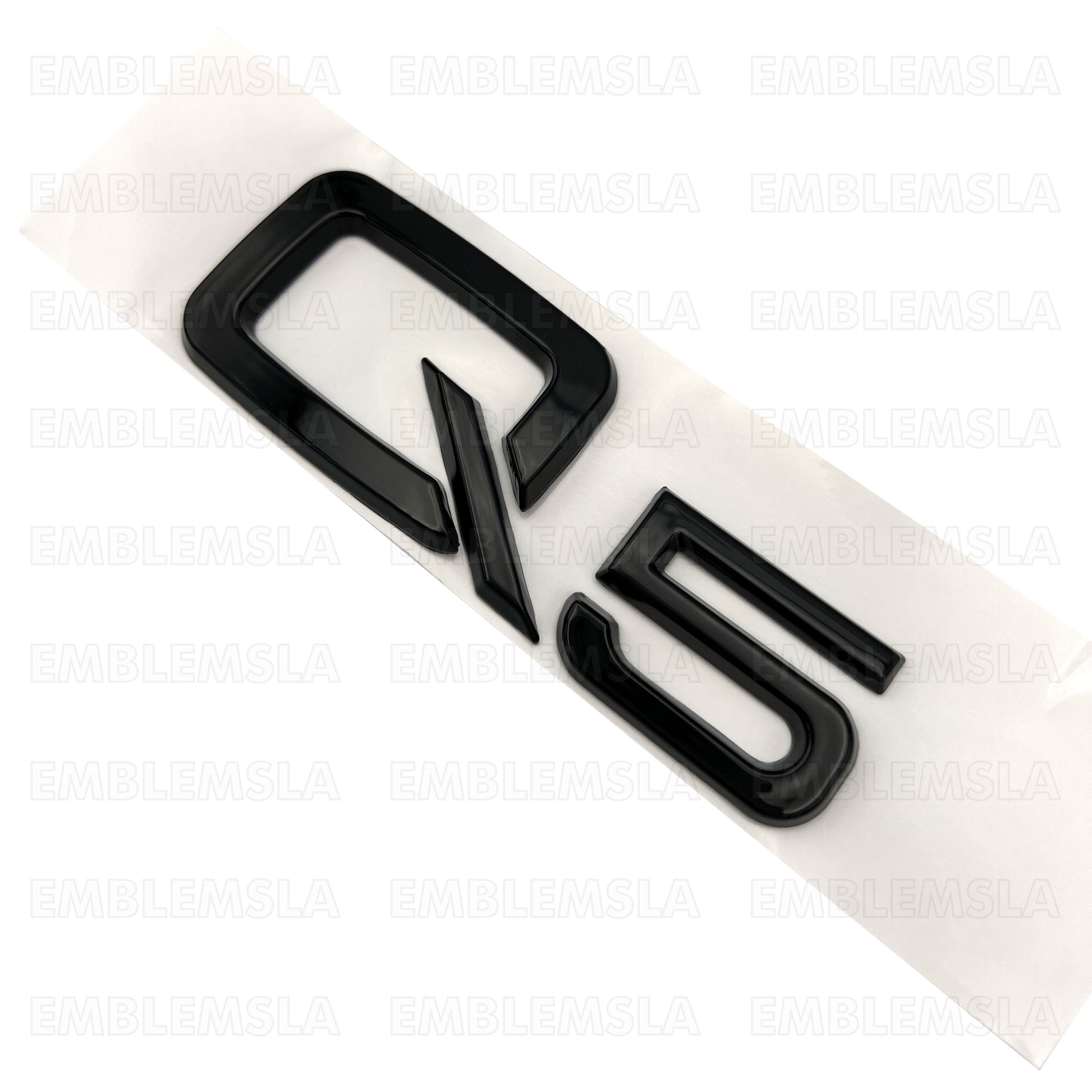 Audi Q5 Gloss Black Emblem 3D Rear Trunk Lid Badge OEM S Line Logo Nam ...