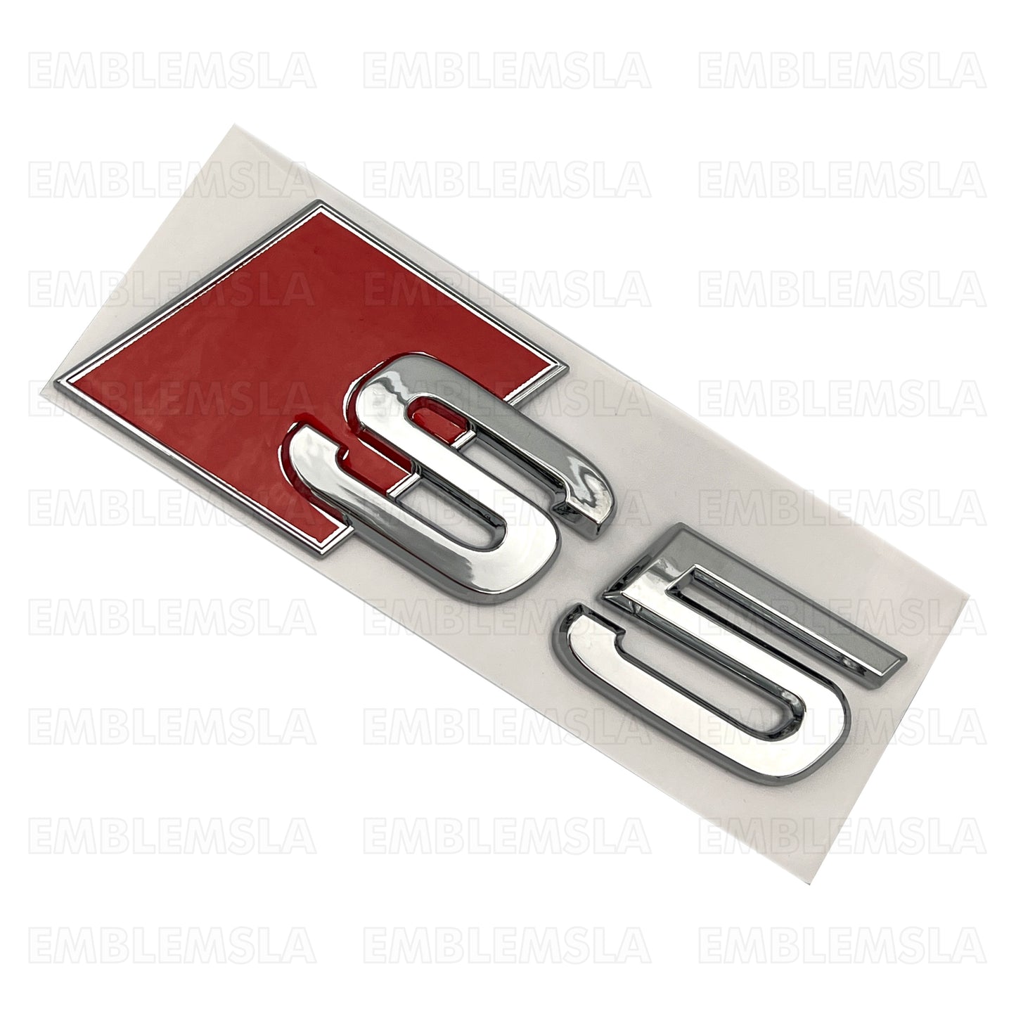 Audi S5 Emblem Chrome 3D Badge Rear Trunk Lid for S Line OEM Logo Nameplate A5