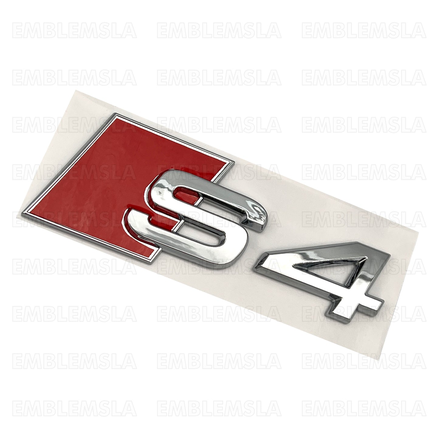 Audi S4 Emblem Chrome 3D Badge Rear Trunk Lid for S Line OEM Logo Nameplate A4