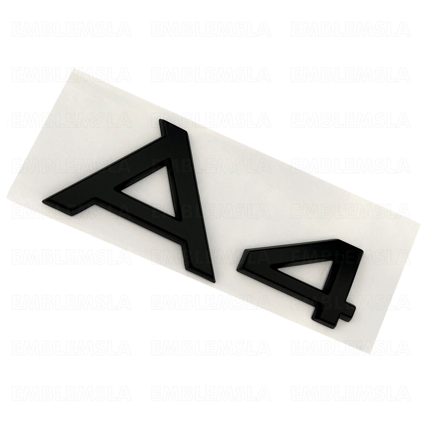 Audi A4 Matte Black Emblem 3D Rear Trunk Lid Badge OEM S Line Logo Nameplate