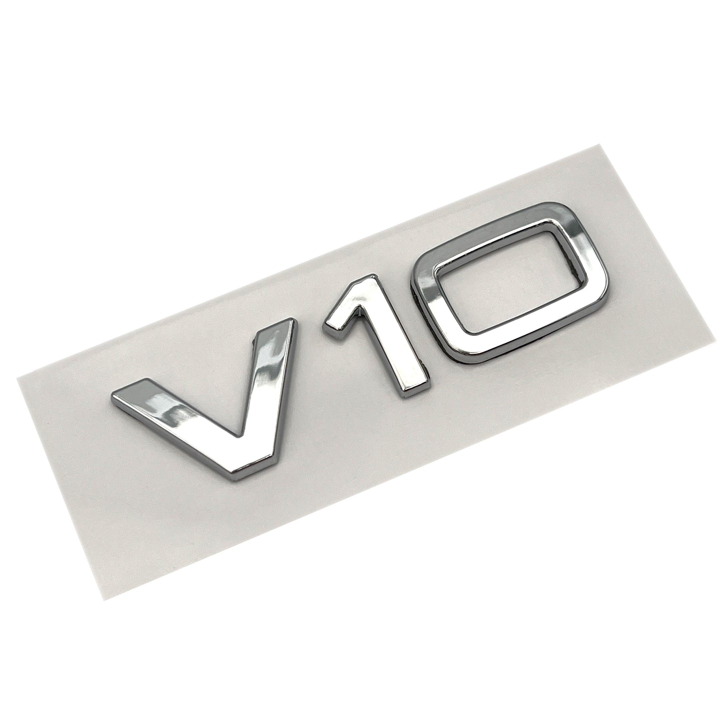 Audi V10 Emblem Chrome OEM Side Fender Badge A4 A5 A6 A7 S6 Q3 Q5 Q7 TT 2x