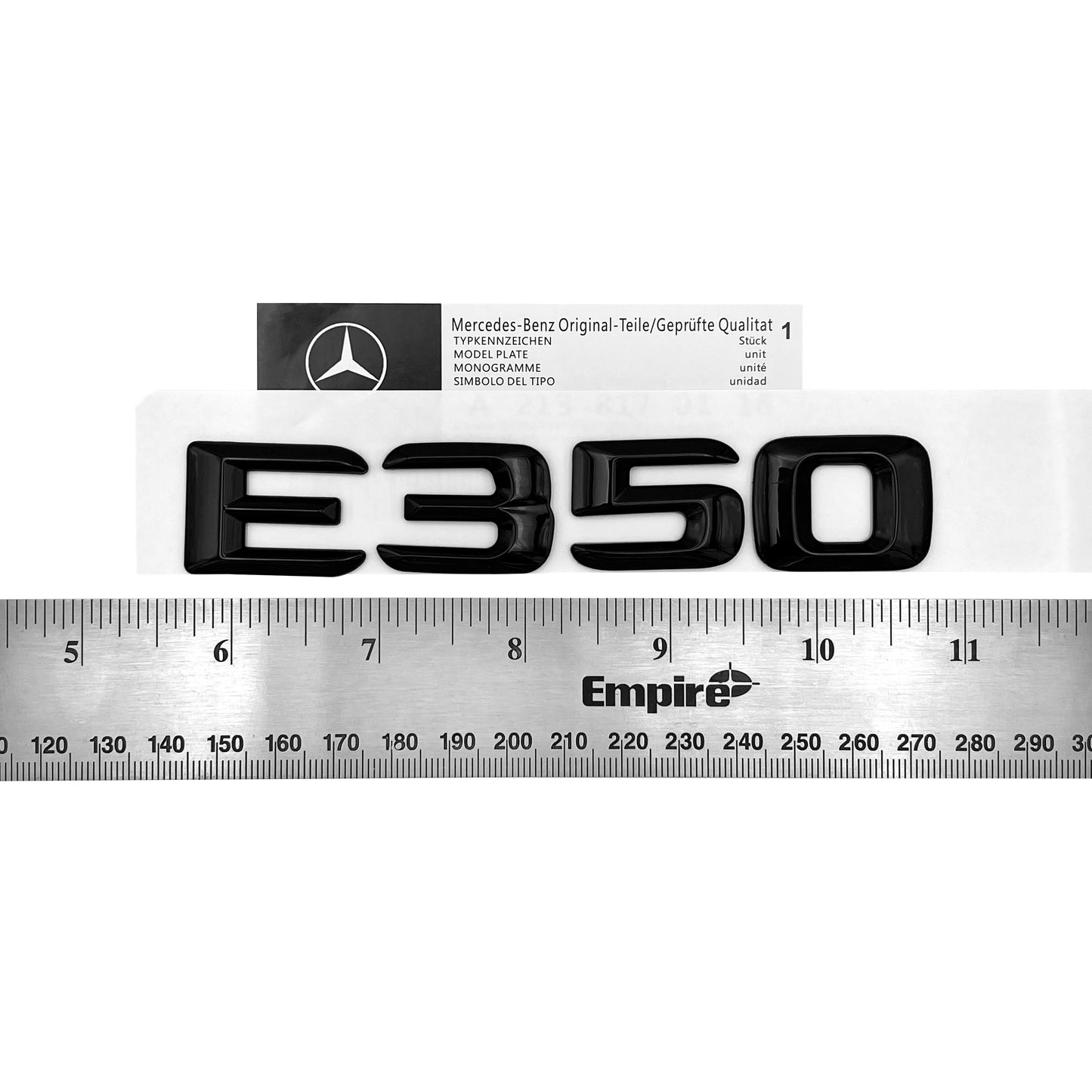 2014-2016 Mercedes Benz E 350 OE AMG Emblem Gloss Black Trunk Rear Badge