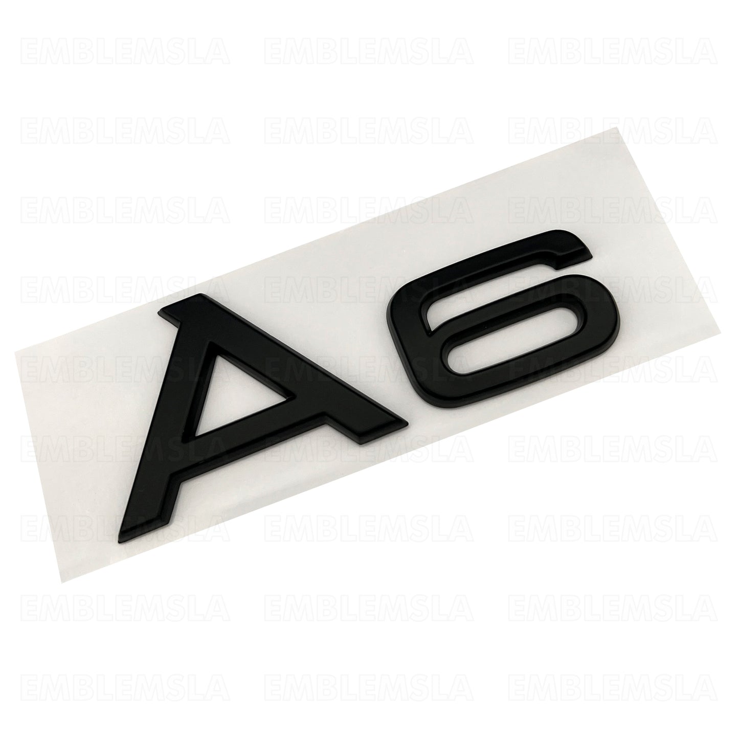 Audi A6 Matte Black Emblem 3D Rear Trunk Lid Badge OEM S Line Logo Nameplate