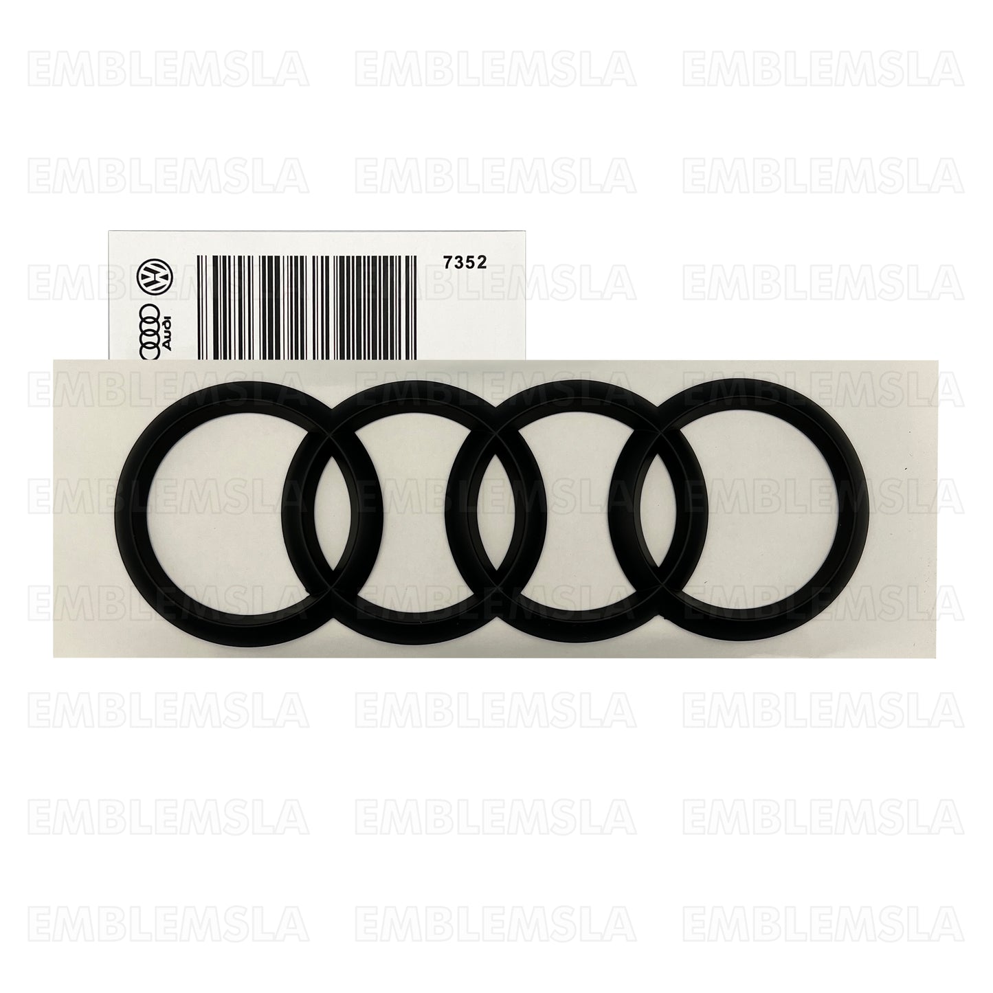 Audi Gloss Black Rings Trunk Liftgate Emblem Rear Logo Badge Q3 Q5 Q7 A6 A8 SQ5