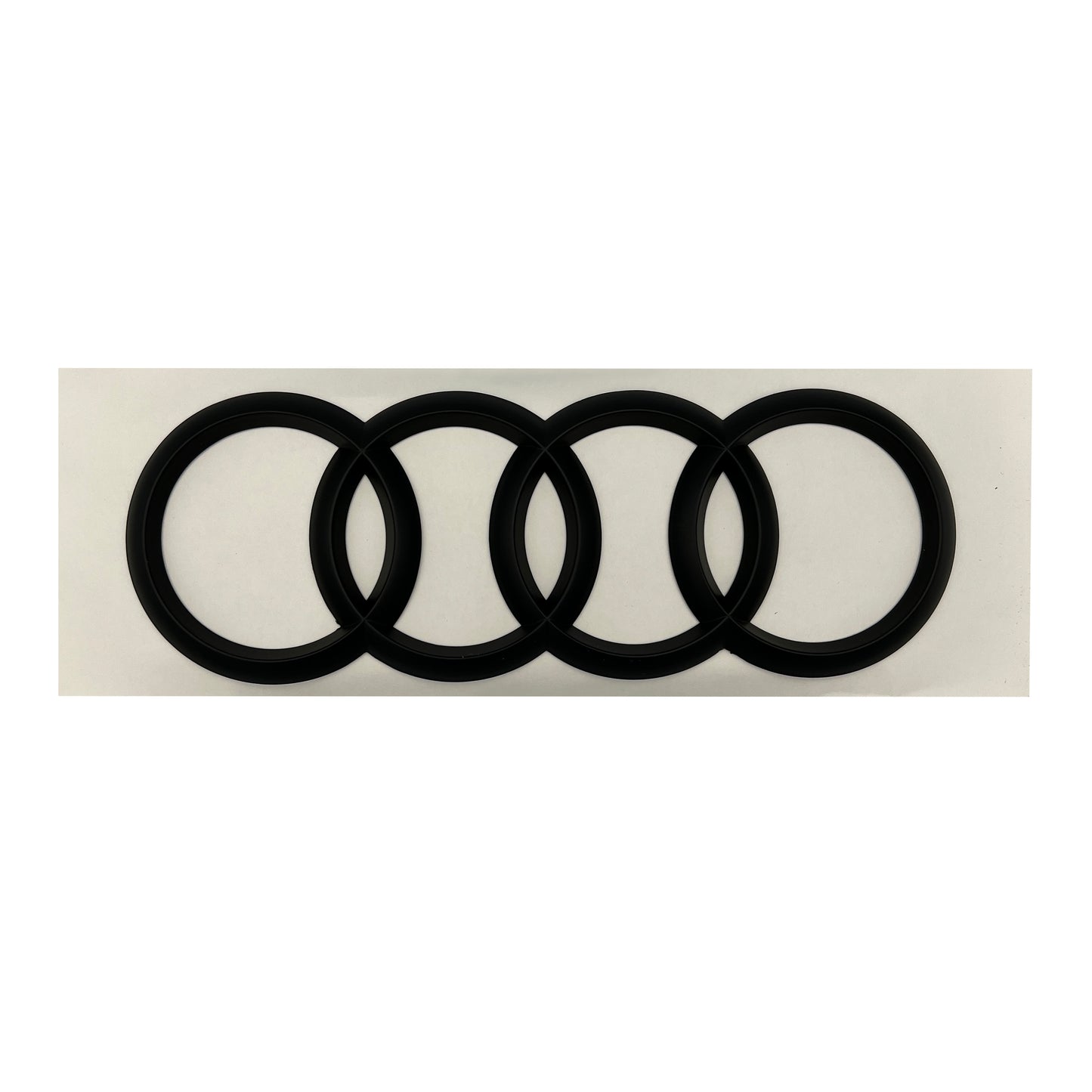 Audi A7 Rings Front Grill Rear Curve Trunk Emblem S7 RS7 Gloss Black Logo OE Set 285mm/203mm