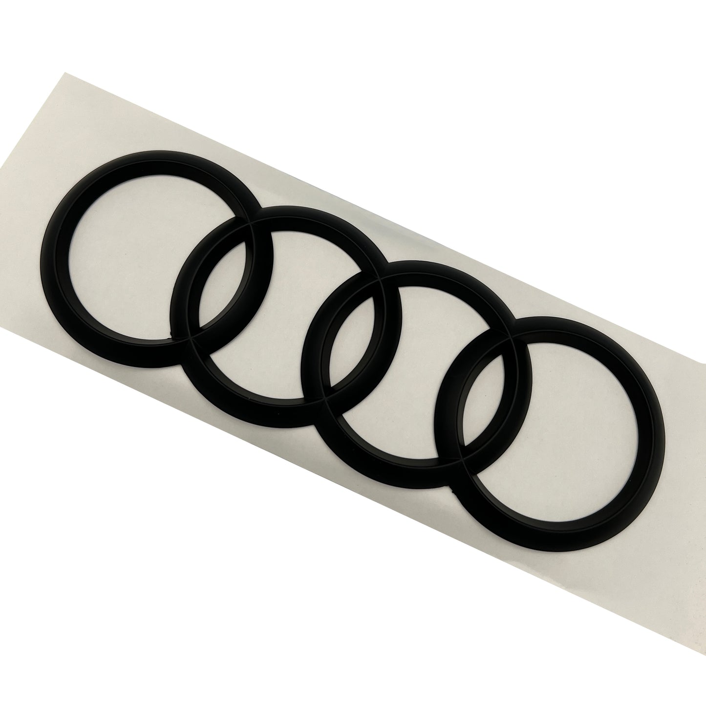 Audi A7 Rings Front Grill Rear Curve Trunk Emblem S7 RS7 Gloss Black Logo OE Set 285mm/203mm