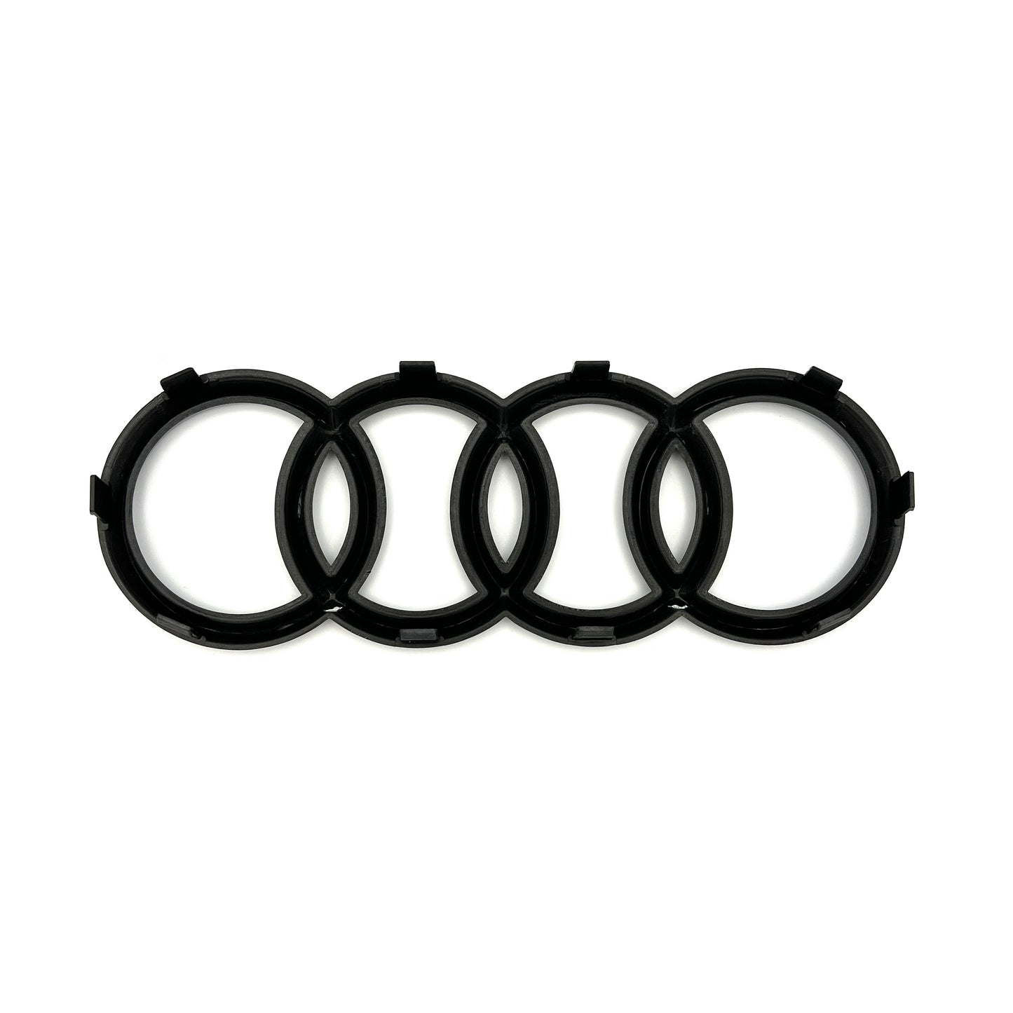 Audi A7 Rings Front Grill Rear Curve Trunk Emblem S7 RS7 Gloss Black Logo OE Set 285mm/203mm