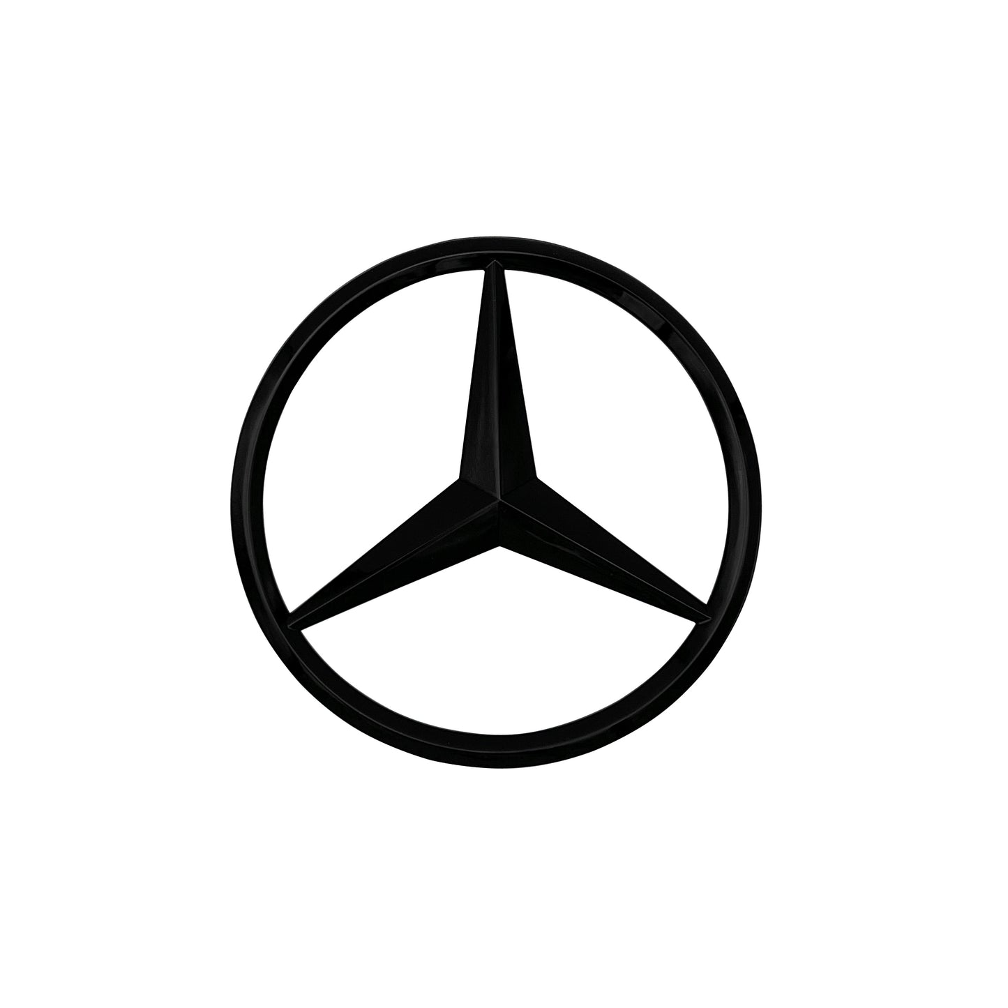 Mercedes Benz W204 C300 AMG Emblem 4MATIC Gloss Black Rear Trunk Star Badge Set