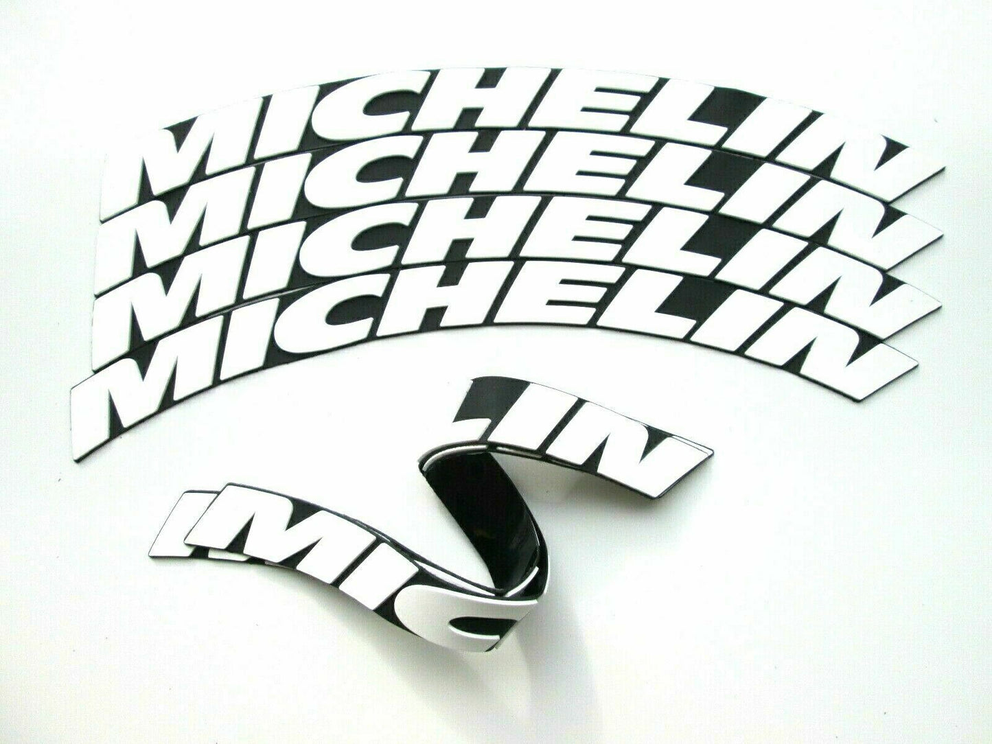 Permanent Tire Lettering Stickers Michelin set for 4 wheels 1.25" for 14" to 22"